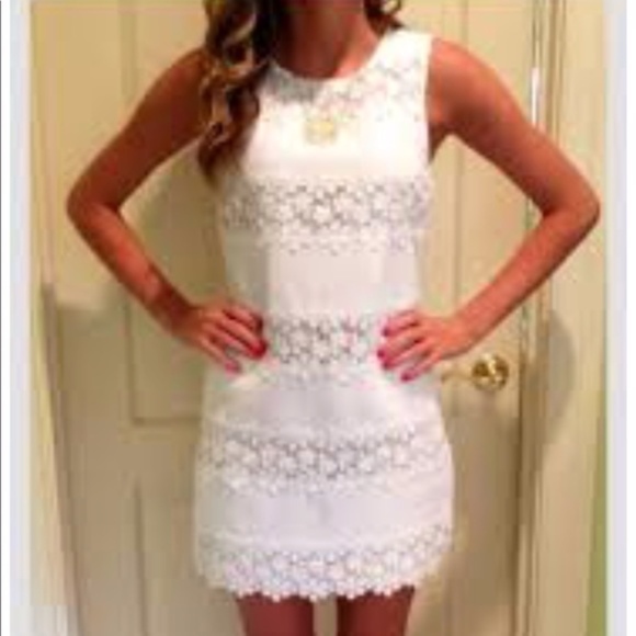 J Crew White Floral Shift Dress - Picture 3 of 4